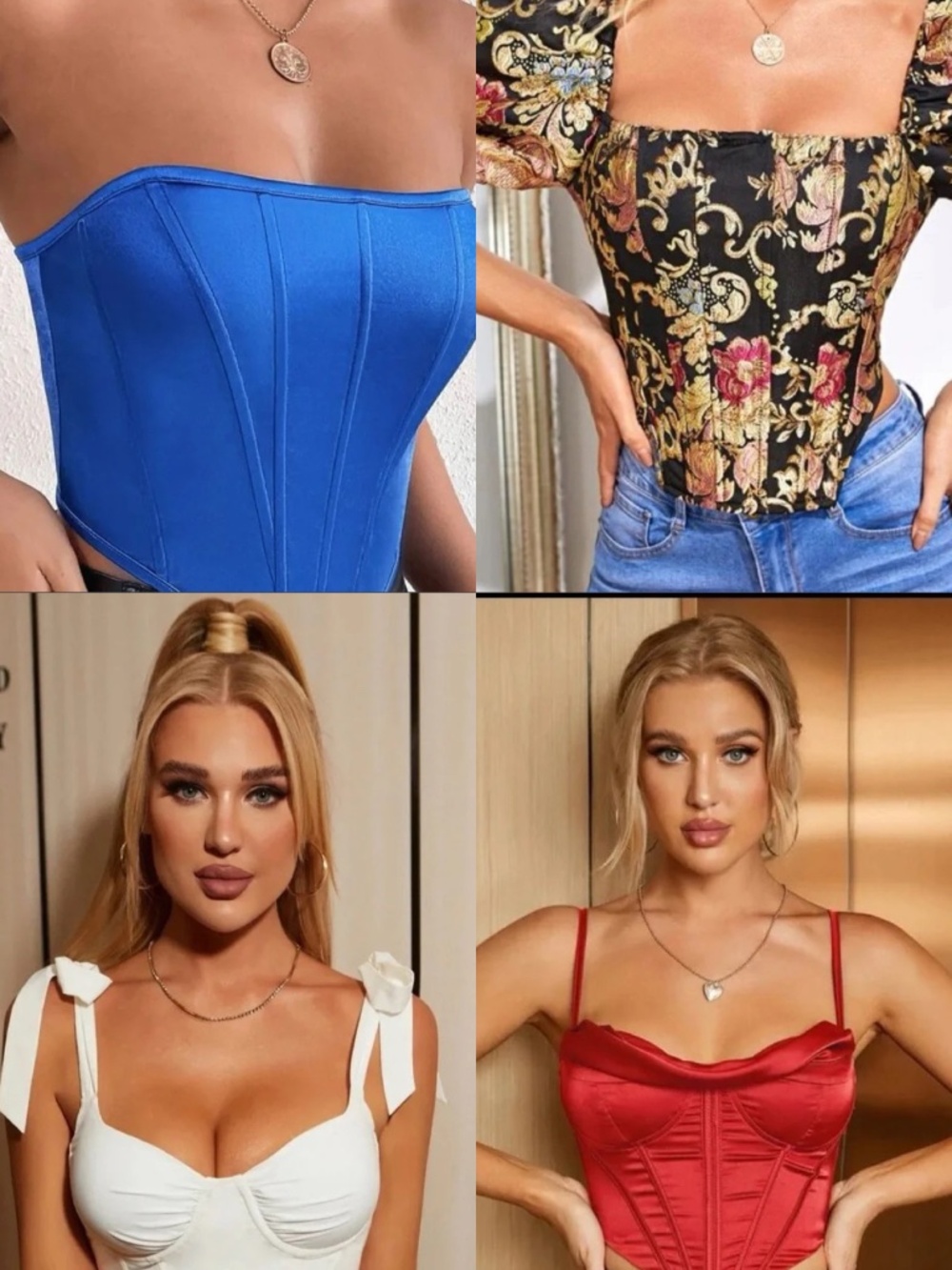 SHEIN BUSTIER CORSET TOP LOT